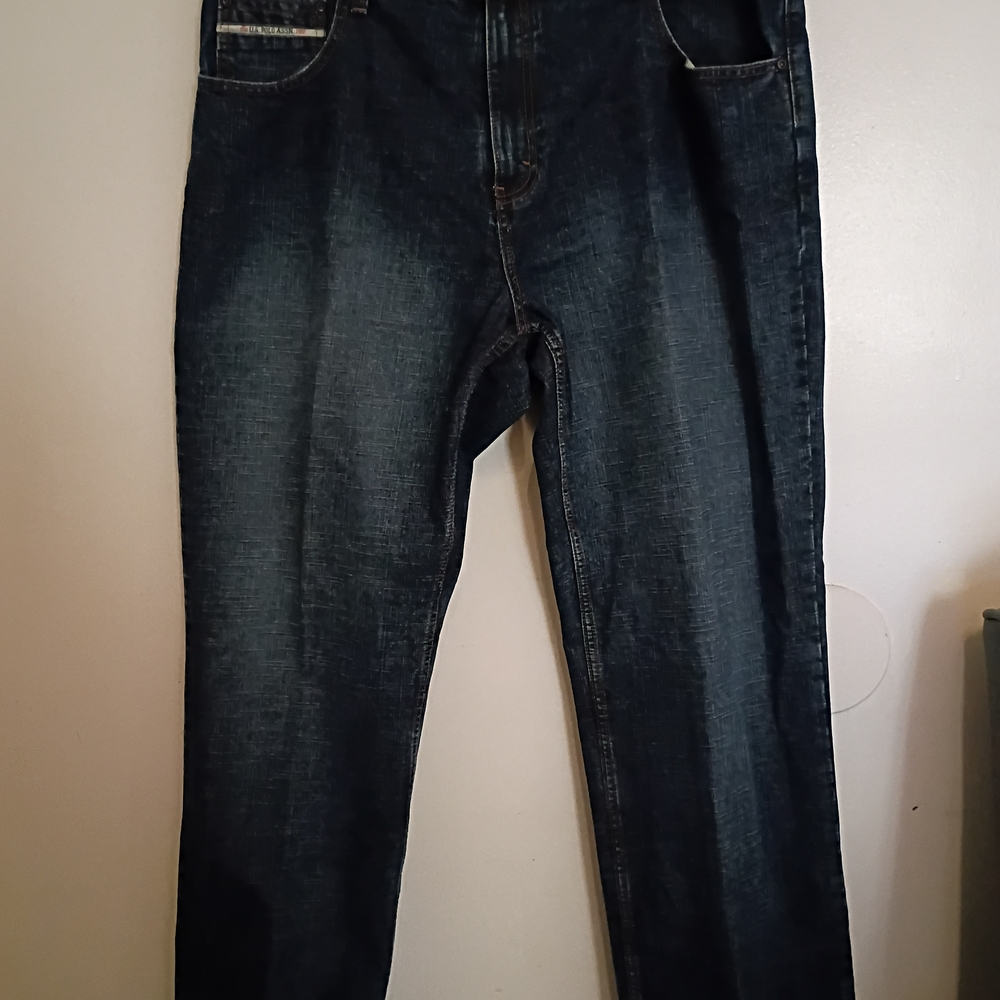 U.S. Polo Assn. Men's Deep Indigo Straight Jeans Sz 40/32